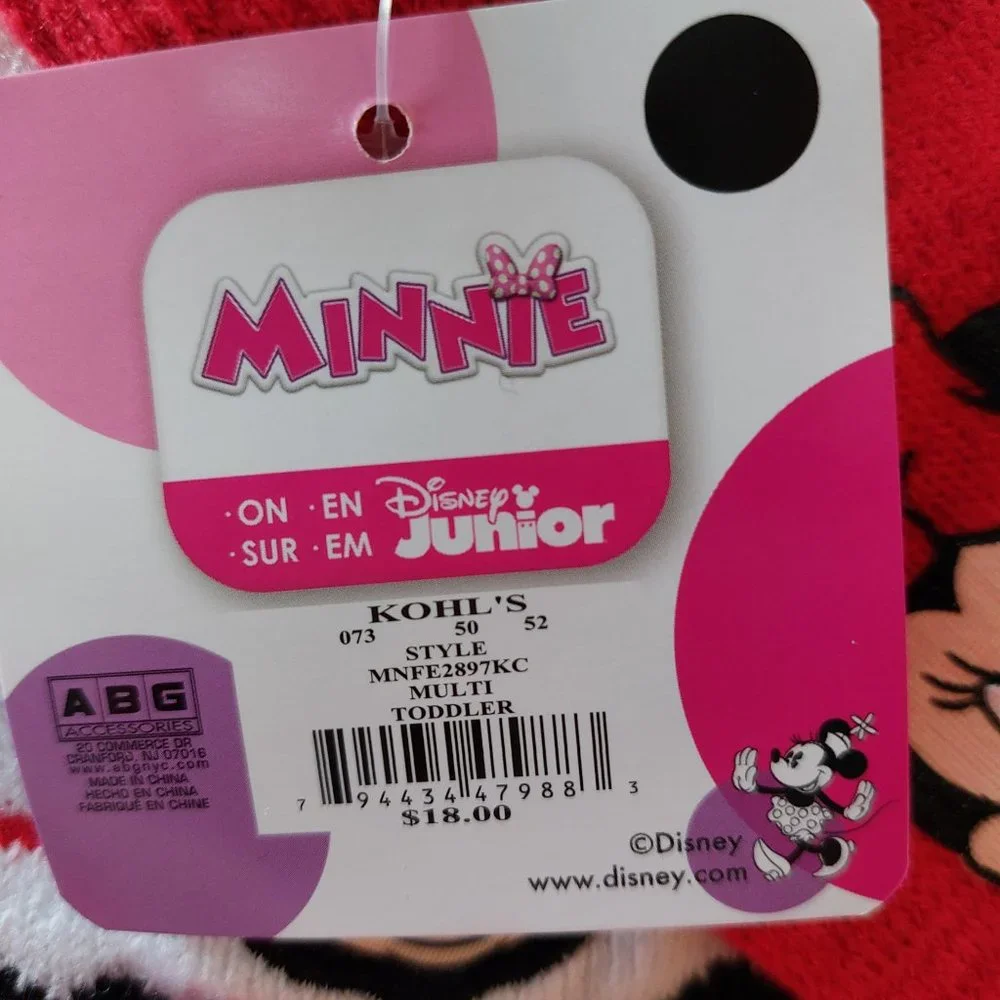 Disney's Minnie Mouse 3-D Hat & Mitten Set